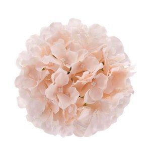 20 pack | Blush Pink Silk Hydrangea Flower with Stems Wedding Home Bouquet